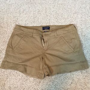 American eagle stretch khaki shorts